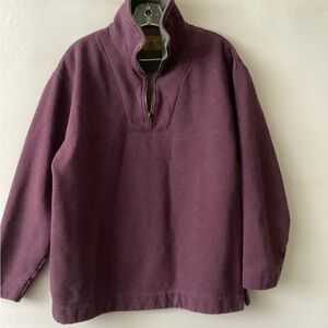 St. John’s Bay quarter zip Men's Purple sweat shirt.